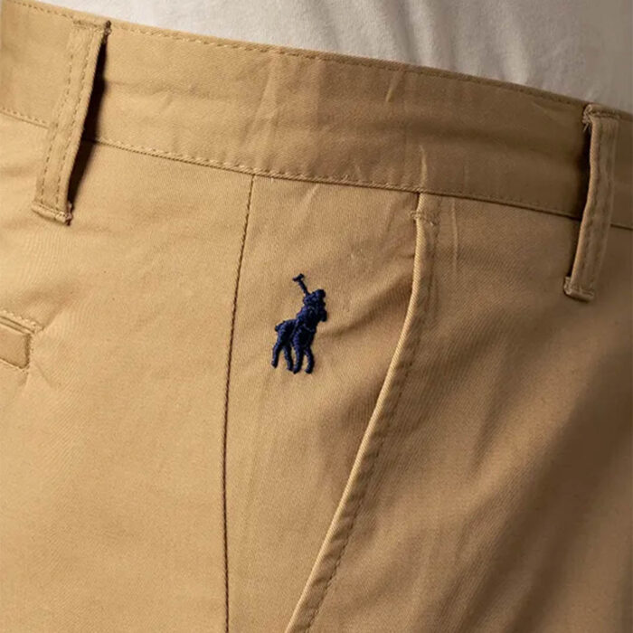 Polo Mens Milan Straight Leg Chino - Khakhi - Image 4