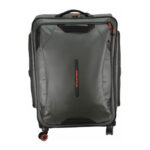 Stylish Khaki L4010 model luggage standing upright, ready for travel.
