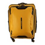 Vibrant Yellow L4011 model luggage standing upright, ready for travel.