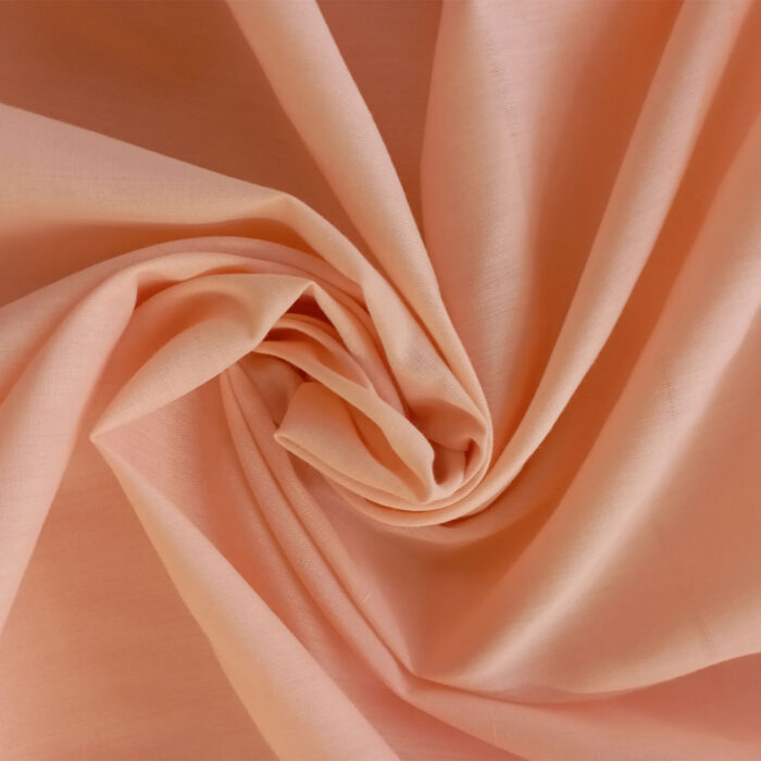 Poly Cotton Plain 115cm Peach - Image 3