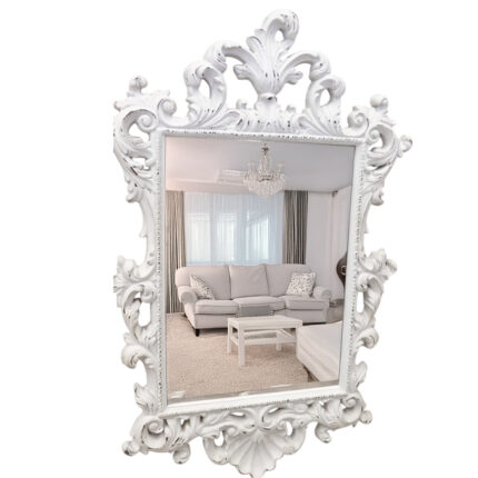 Antique White Mirror 106x84cm (LT25682)