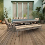 Pine 8 Seater with No Cushions (Bench, 5 Chairs)