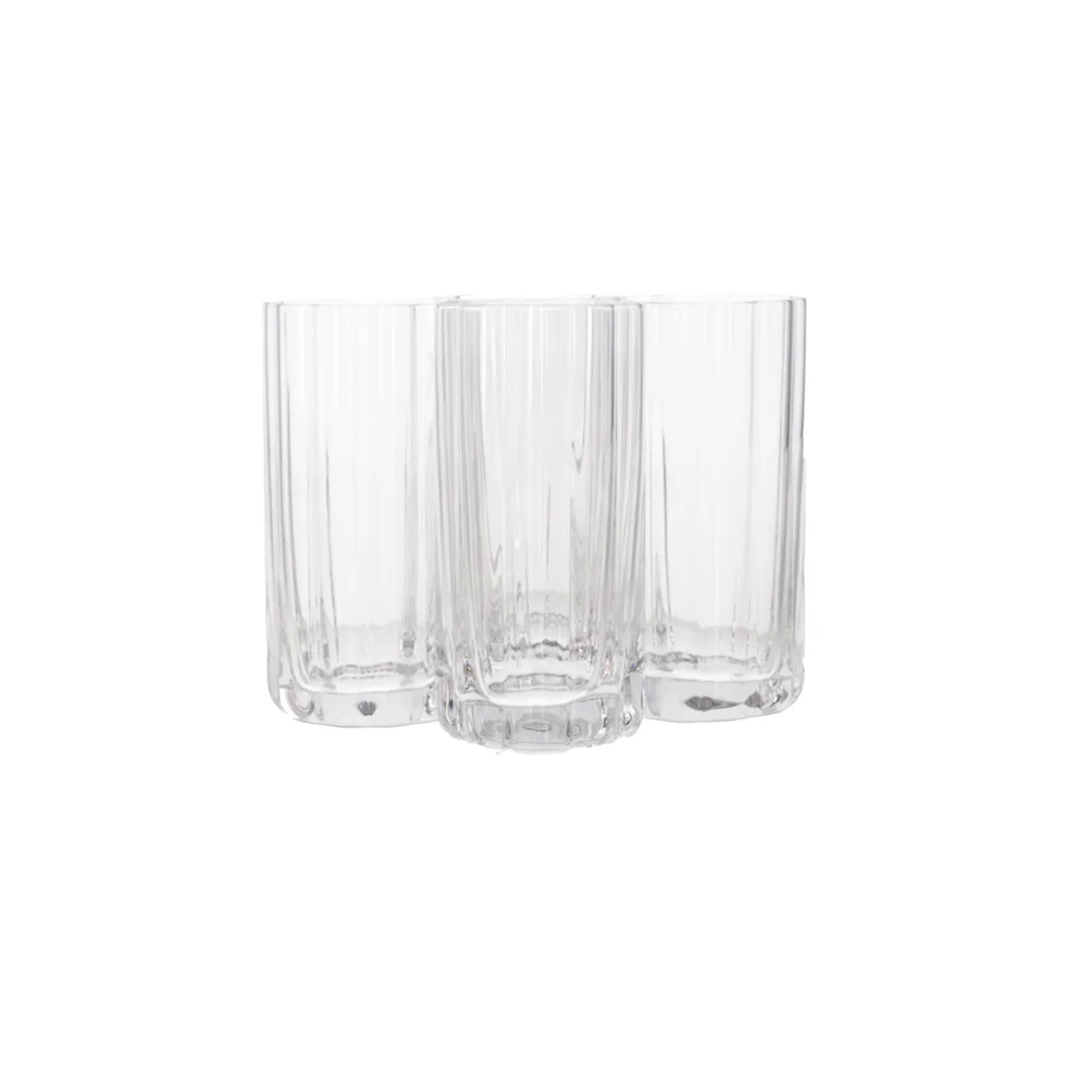 GL100759 Floral Shaped Cocktail Glasses 4 Piece Set