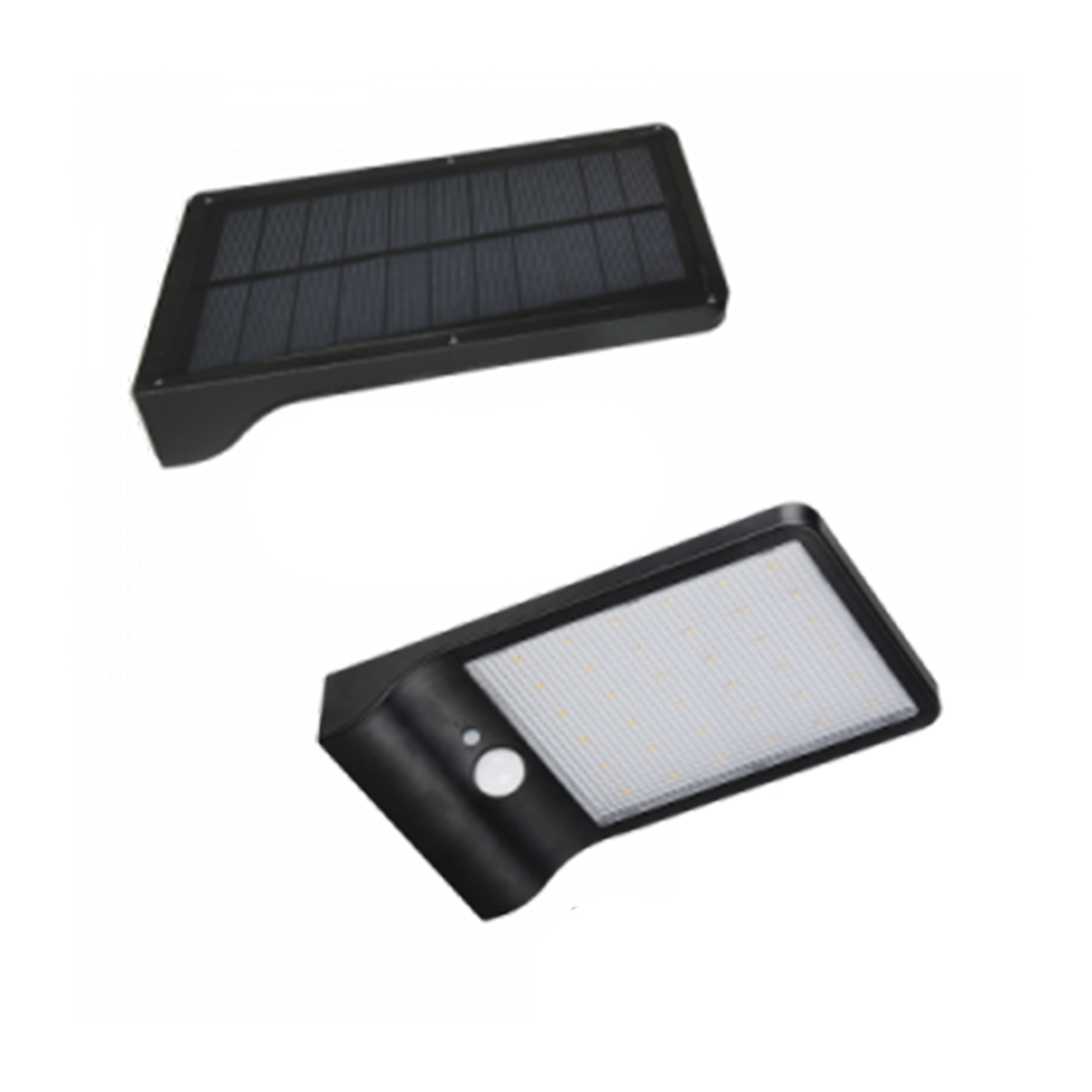 LT19948 Outdoor LED Solar Light With Sensor LS022 Matte Black - Image 1