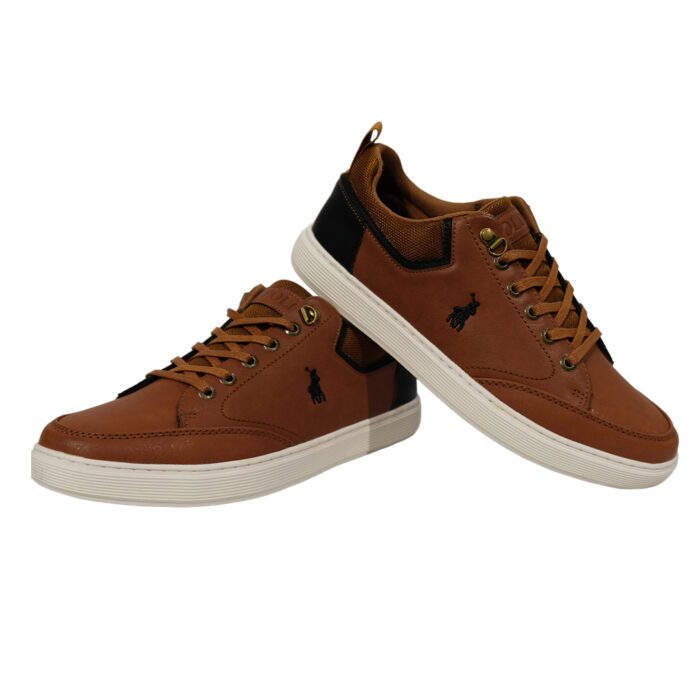 Polo Textured Sneaker Mens Tan - Image 2