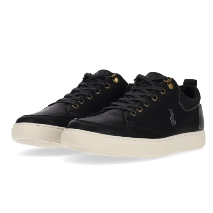 Polo Textured Sneaker Mens Black - Image 4