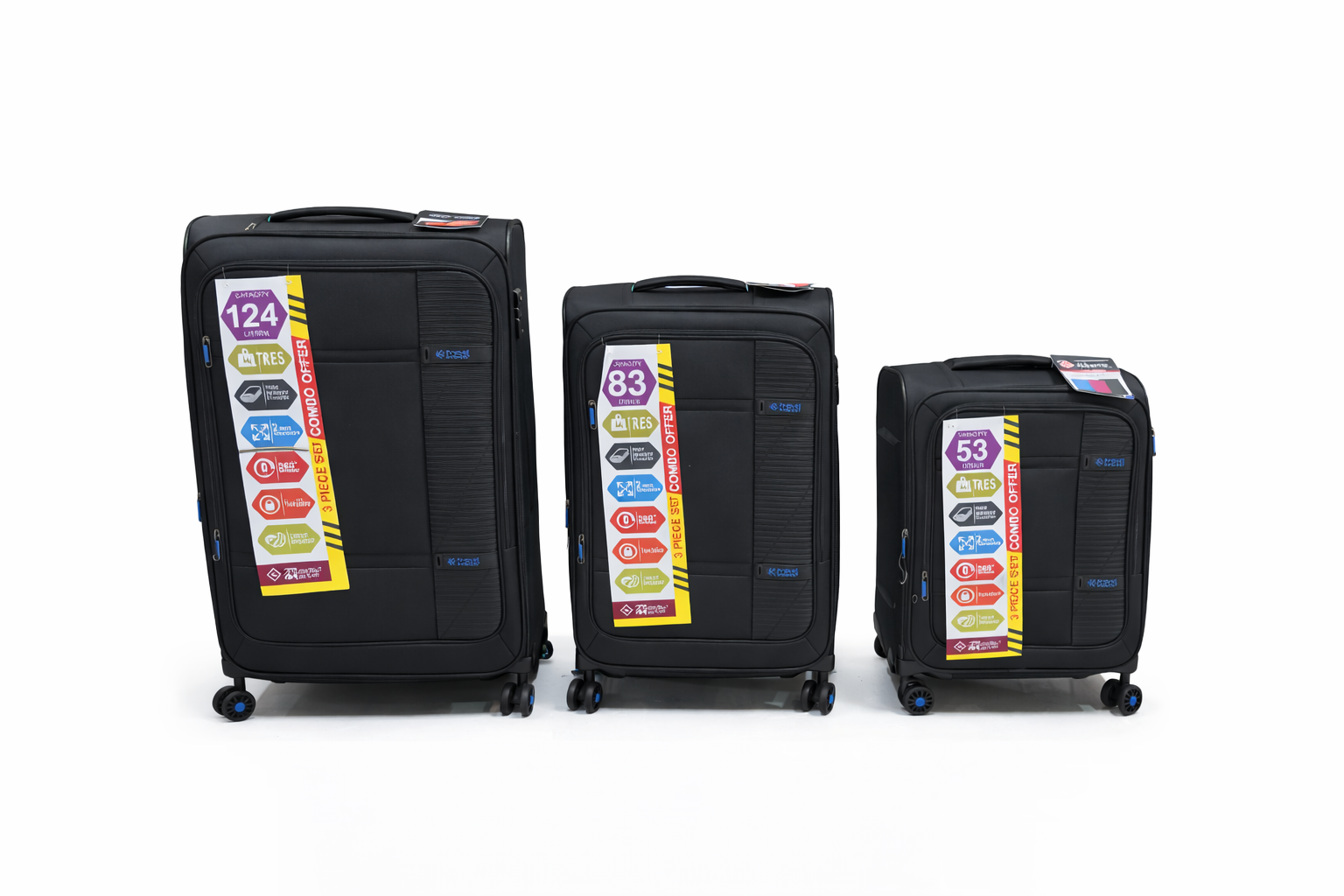 ChatGPT Image Dec 29, 2025, 04_55_23 PM Luggage set L-267 Black - Image 1