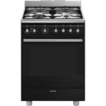 SMEG Classic Range Cooker Black SSA60MBL2