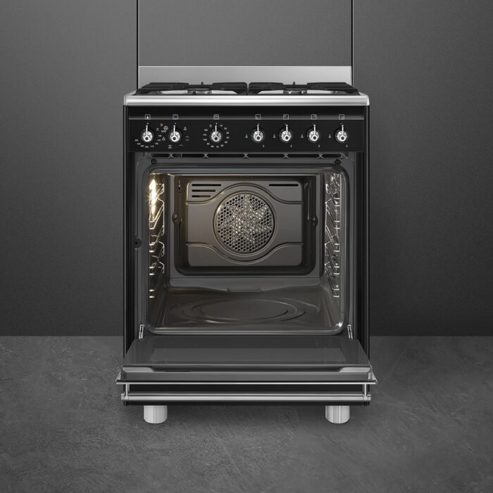 SMEG Classic Range Cooker Black SSA60MBL2 - Image 6