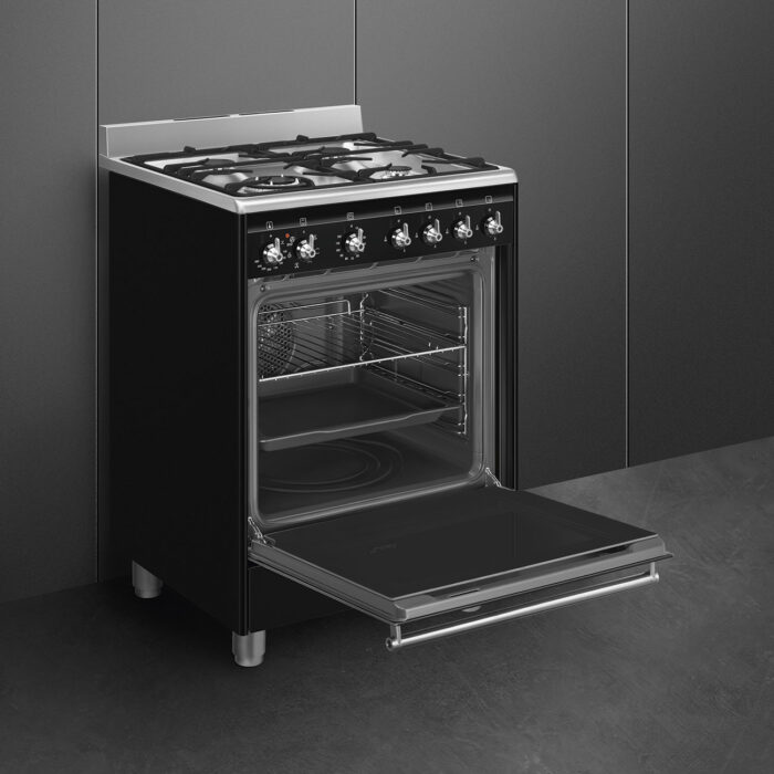 SMEG Classic Range Cooker Black SSA60MBL2 - Image 4