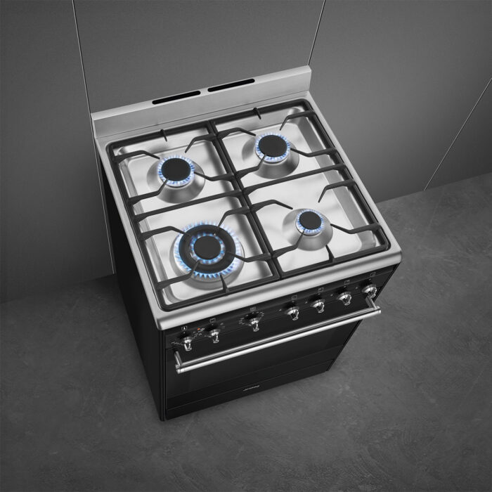 SMEG Classic Range Cooker Black SSA60MBL2 - Image 3