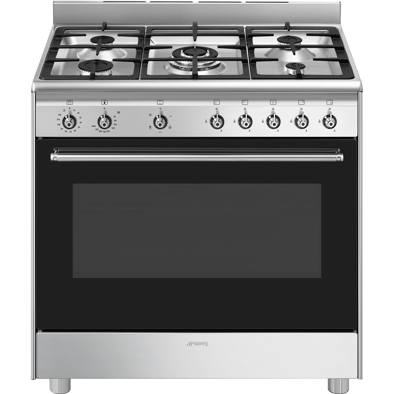 SSA91GGX2 SMEG Classic Range Cooker Stainless Steel SSA91MAX2 - Image 1