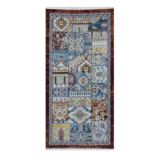 80x150cm Ottoman Heritage Patchwork Turkish Carpet - Image 2