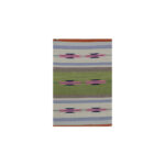 60x90cm Olive & Lavender Horizon Turkish Carpet - Image 2