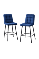 DOLCE HOME CHAIR - BLUE - 2 pack - Image 2