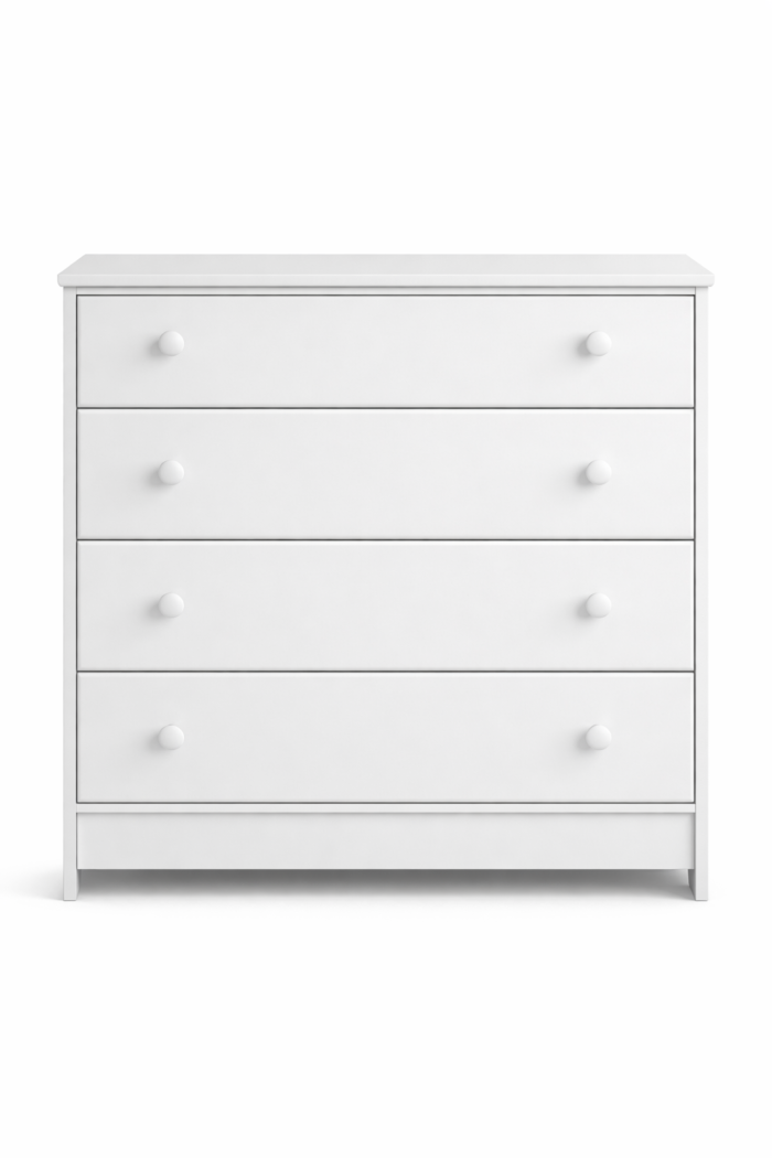 Zia - Chest of drawer 4 white - Image 2