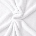 Faux Rabbit Fur Plain White Fabric - Image 2