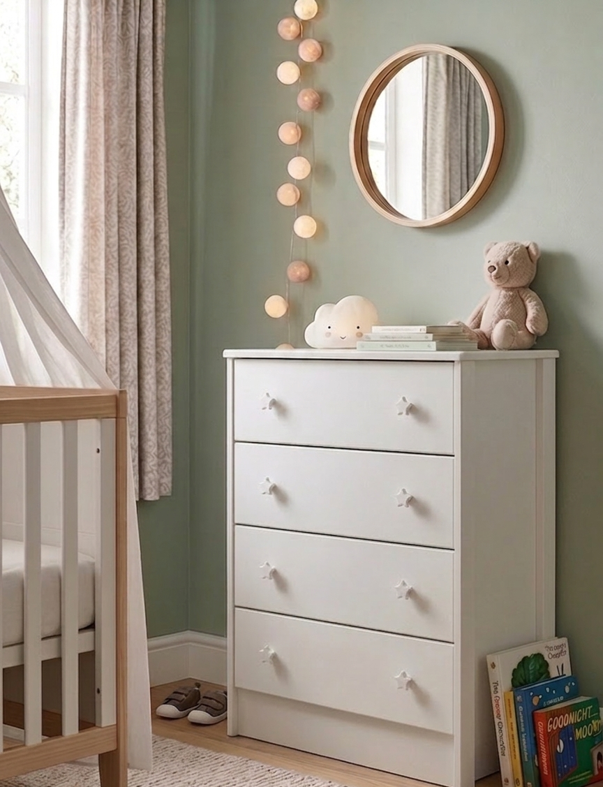 bfb5c832-633b-40f4-aa4e-8a2230a8ea26 Zia - Chest of drawer 4 white - Image 1