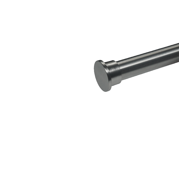 25mm Endcap-PVC-St-Steel PSS046T 25MM STAINLESS STEEL FLAT METAL FINIALS PSS046T - Image 1