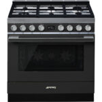 SMEG Cooker with Gas Hob 90x60 cm Portofino Aesthetic - CPF9GPAN