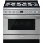 SMEG Cooker with Gas Hob 90x60 cm Portofino Aesthetic - CPF9GPX