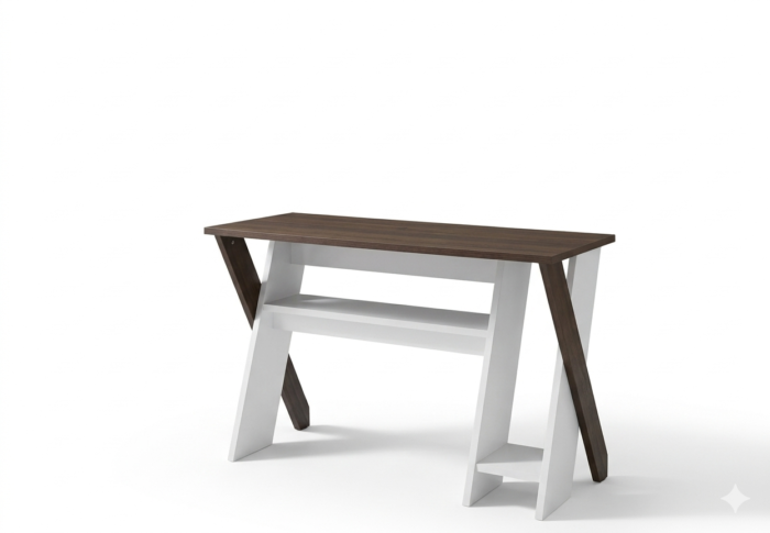 Indiana Computer study desk - K walnut/WHT - Image 2