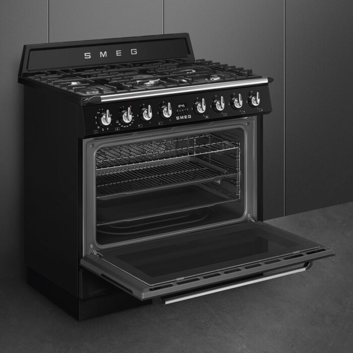 SMEG Cooker with Gas Hob 90x60 cm Victoria Aesthetic - TR90GMBL - Image 5