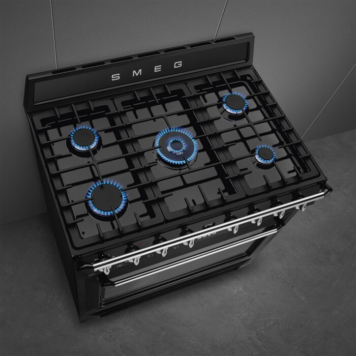 SMEG Cooker with Gas Hob 90x60 cm Victoria Aesthetic - TR90GMBL - Image 6