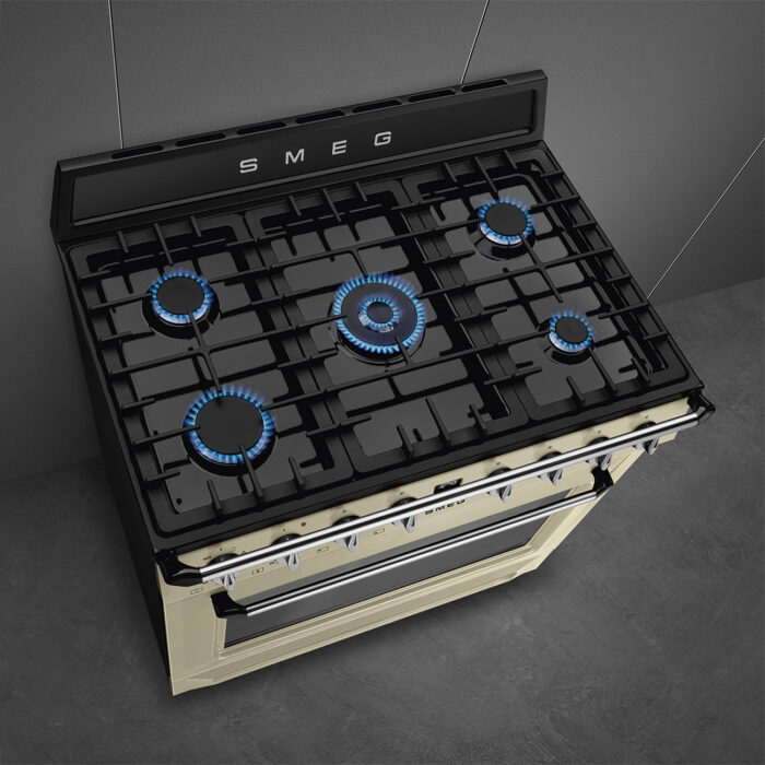 SMEG Cooker with Gas Hob 90x60 cm Victoria Aesthetic - TR90GMP - Image 5