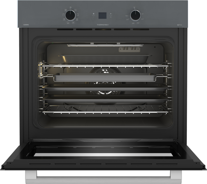 DEFY 70cm Gemini Single Oven ThermoFan+ & AirFire Mirror DBO775 - Image 2